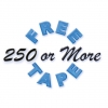 250 Or More Free Tape